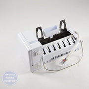 Samsung Refrigerator Ice Maker Assembly DA97-02965E - Main view showing ice production for specific models