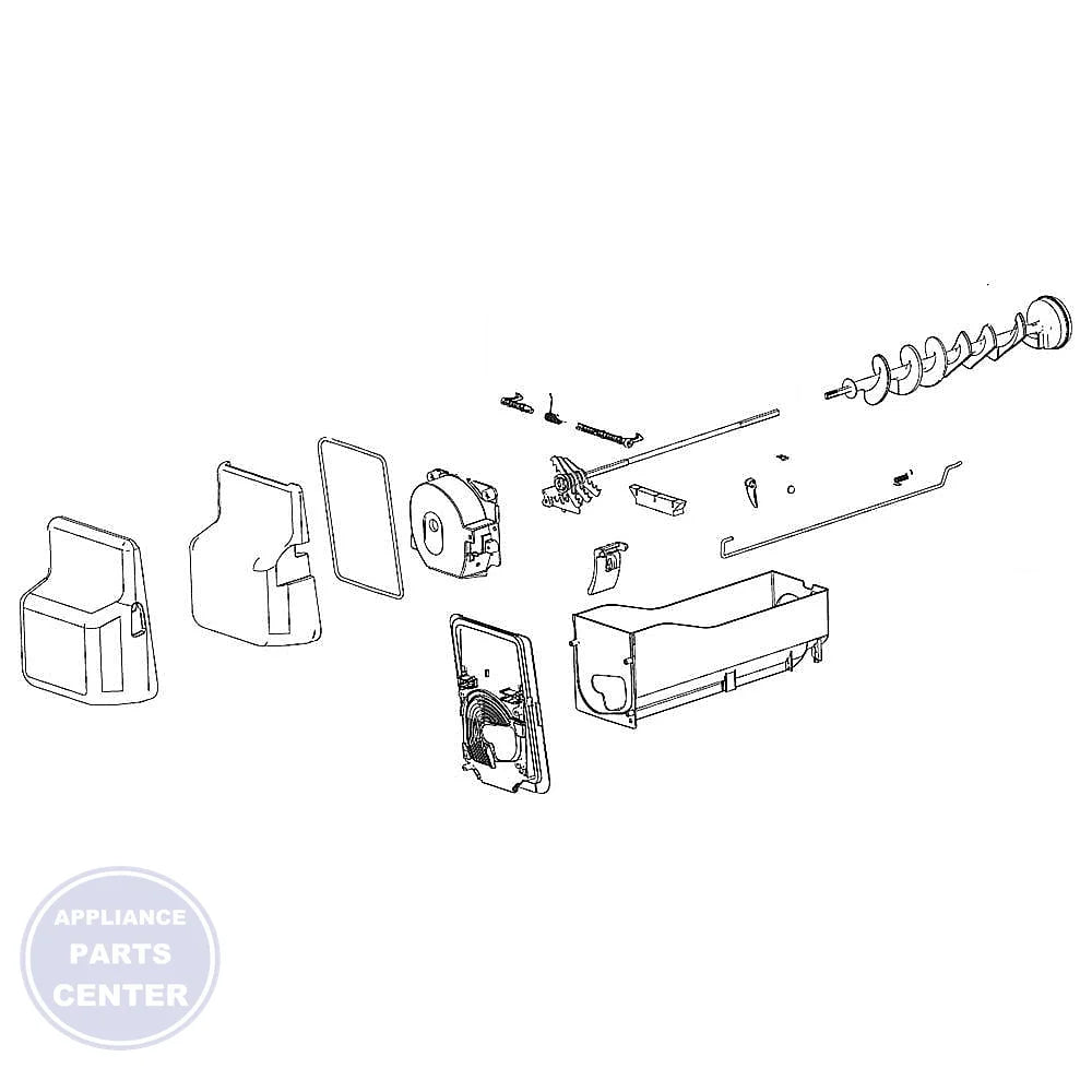 Samsung Refrigerator Ice Tray DA97-11118A - Main view showing ice storage for specific models
