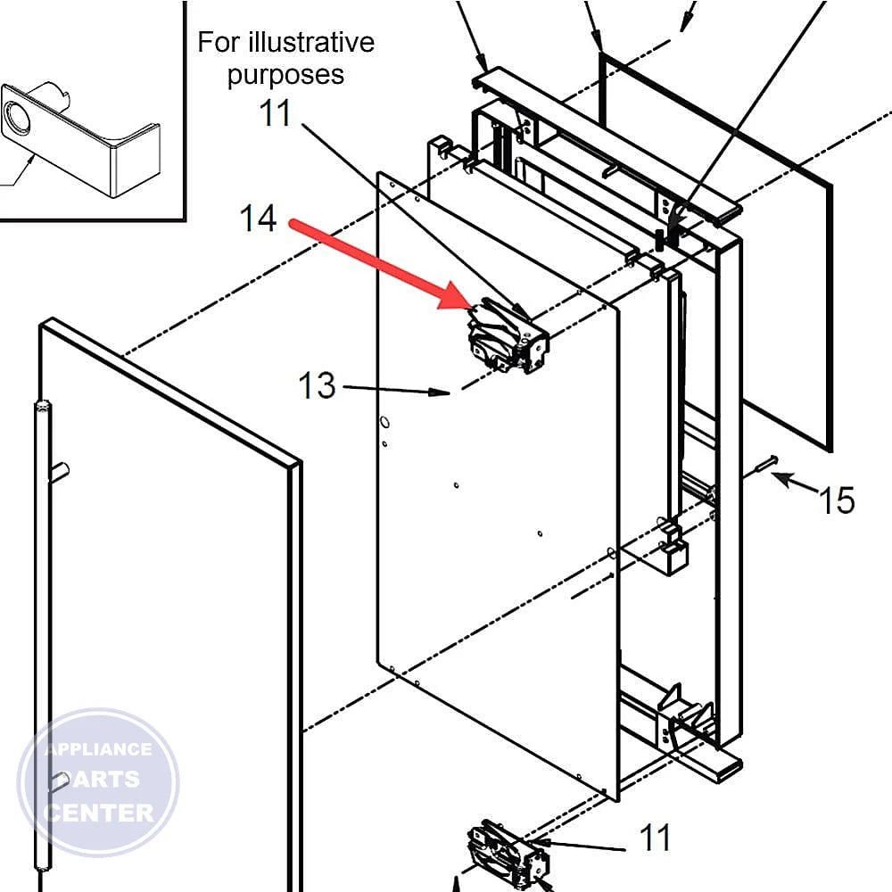 SCOTSMAN ICE TOP HINGE 02-3866-03 - Main view showing durable design for SCOTSMAN STS