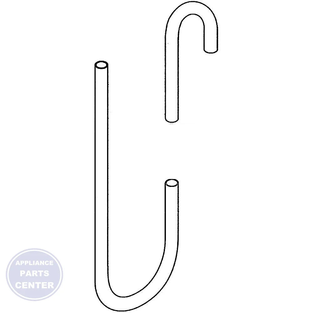 SPEED QUEEN BLACK DRAIN HOSE RUBBER 28293 - Main view showing efficient water drainage for SPQ models