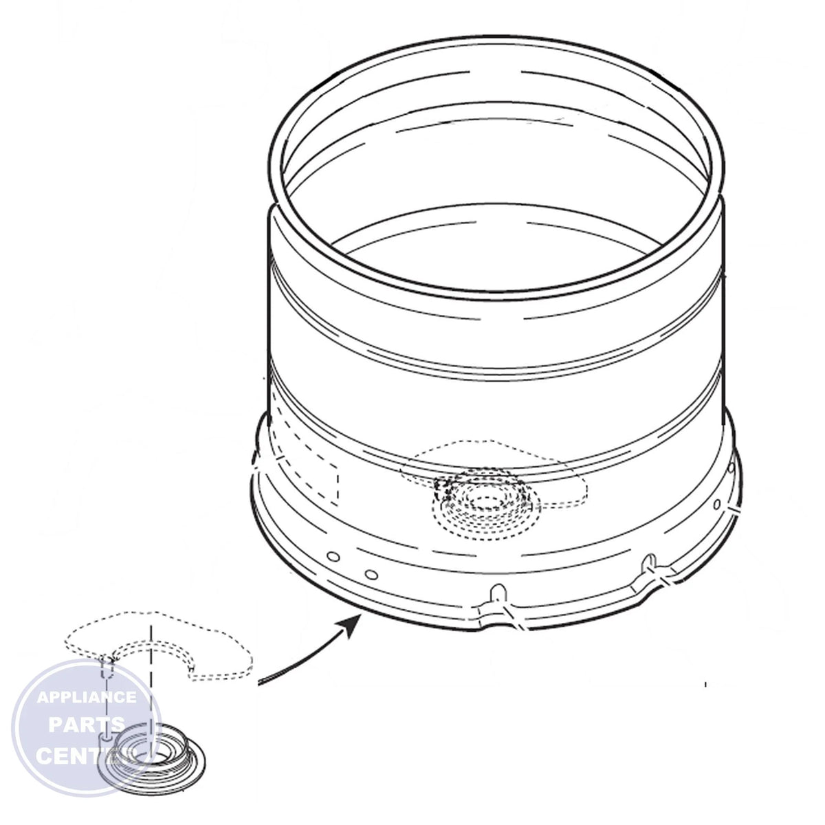 SPEED QUEEN TALL TUB SERVICE KIT 204383 - Main view showing heavy load support for SPEED QUEEN models