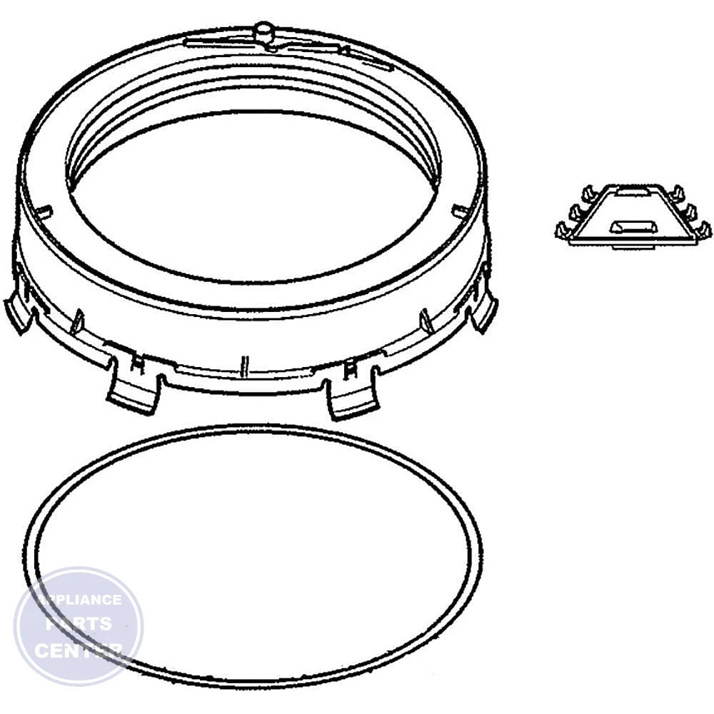 Speed Queen TUB COVER ASSEMBLY GASKET 39169 - Main view showing watertight seal for SPQ models