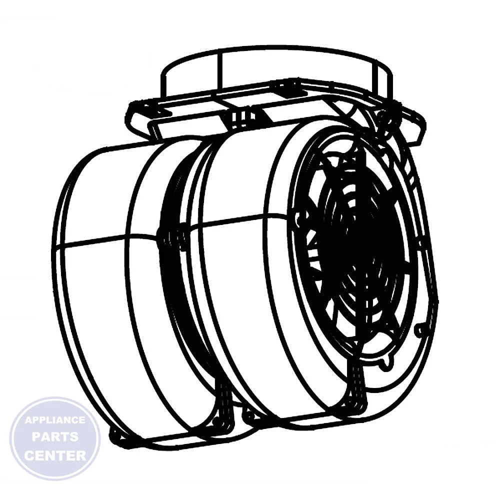 BRO SRV MOTOR/BLOWER ASSY F/EW & E S99527443 - Main view showing efficient airflow for BRO EW and E series