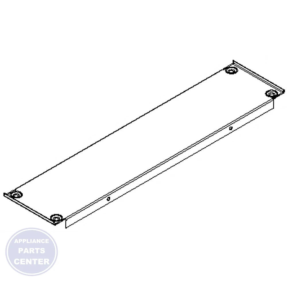 Whirlpool SUMP,FILLER FIN BLK W10189105 - Main view showing weight support for specific models