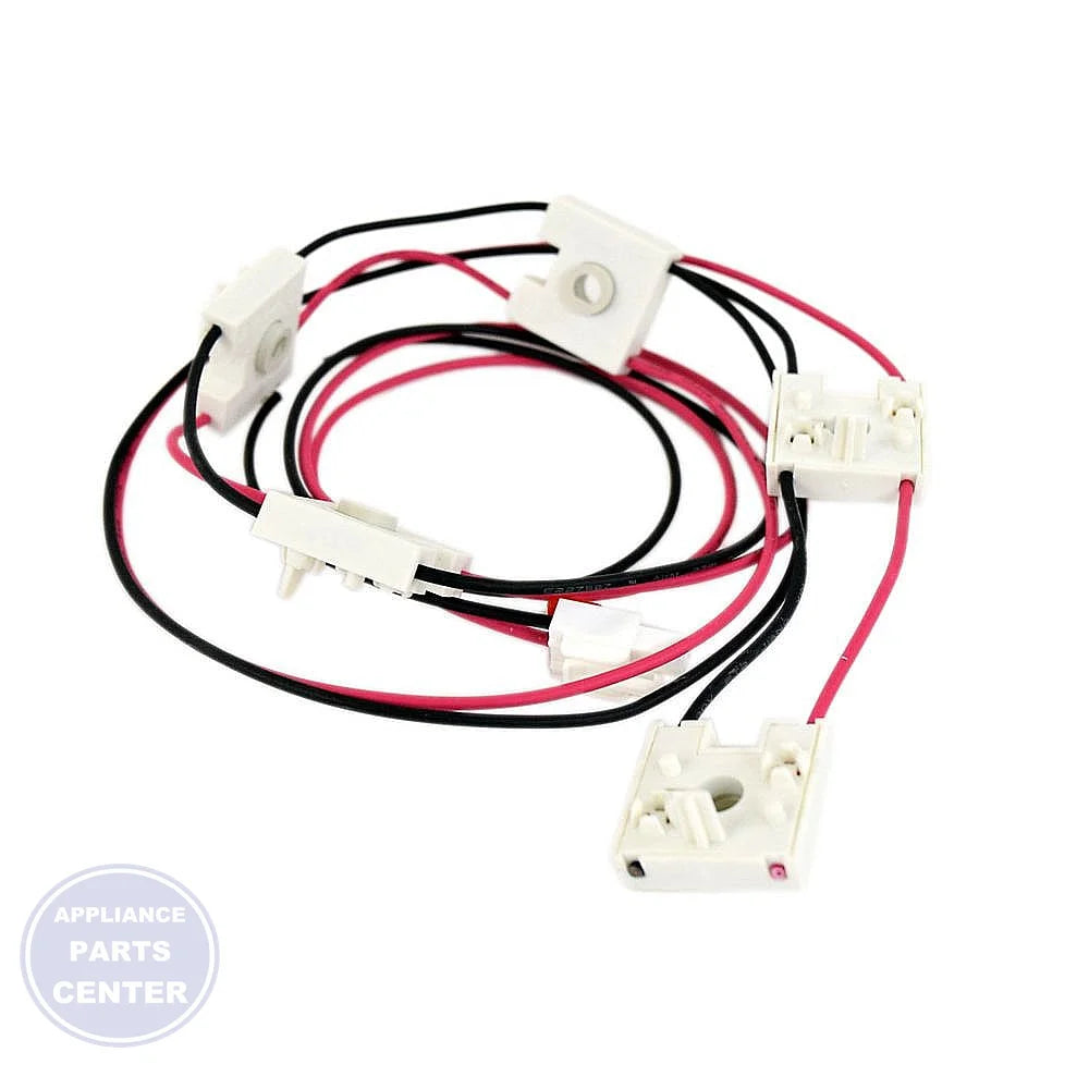 SWITCH ASSEMBLY EBF60662912 - Side view with precise measurements