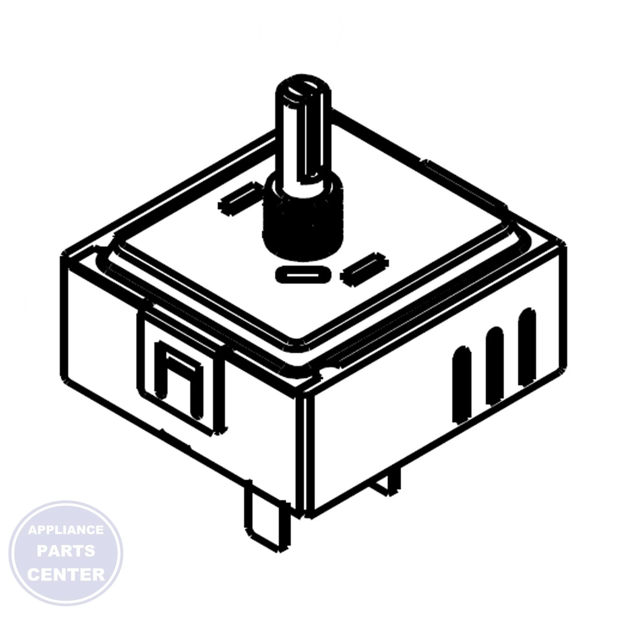 WPL SWITCH, INFINITE W10543904 - Main view showing temperature control for compatible models