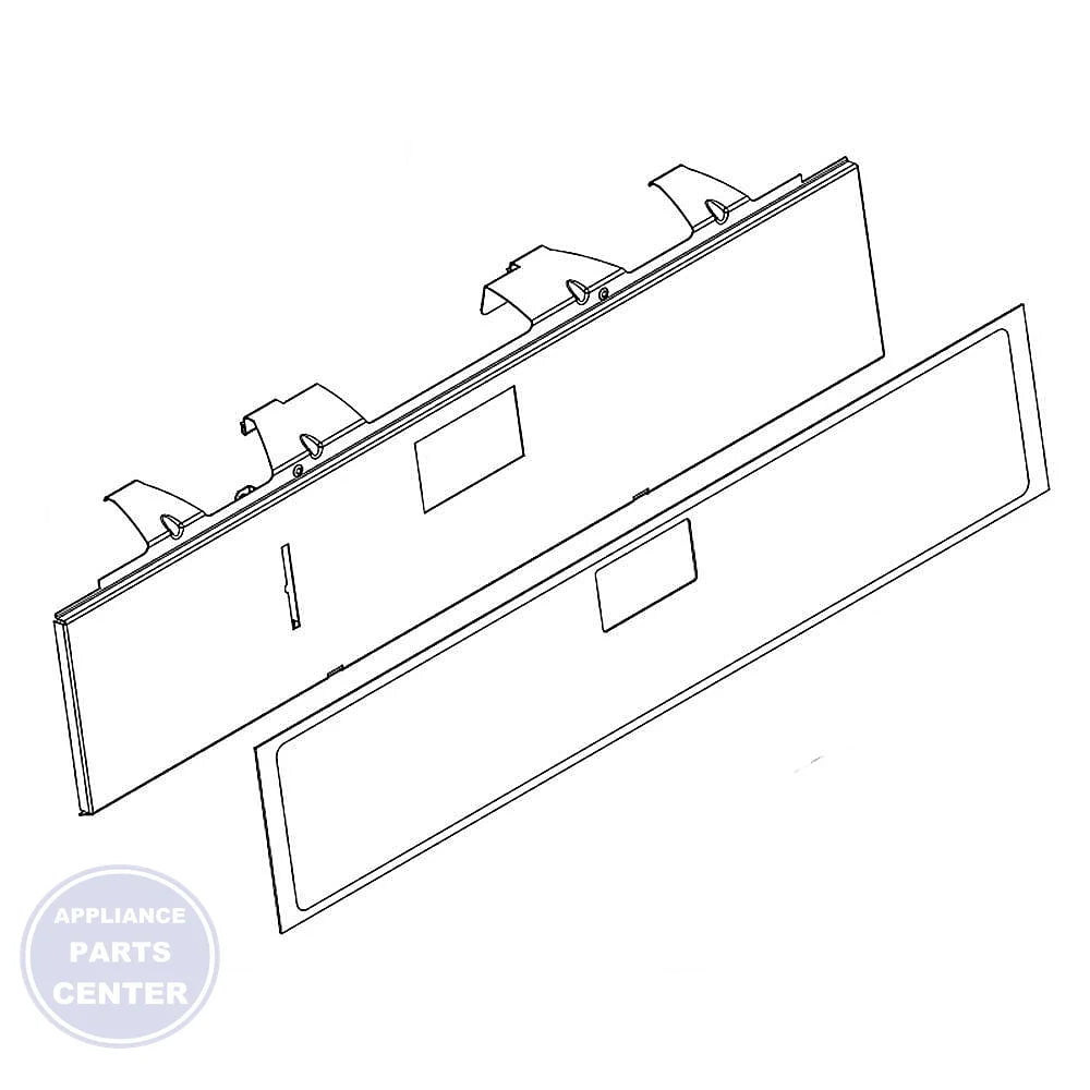 Whirlpool SWTCH-MEMB W10879583 - Main view showing seamless touchpad for Whirlpool WRF540CWBM