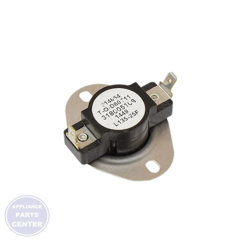 WCI THERMOSTAT 318005108 - Main view showing temperature control for WCI models