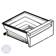 L-G TRAY ASSEMBLY,VEGETABLE AJP73374614 - Main view showing vegetable storage for L-G Refrigerator models