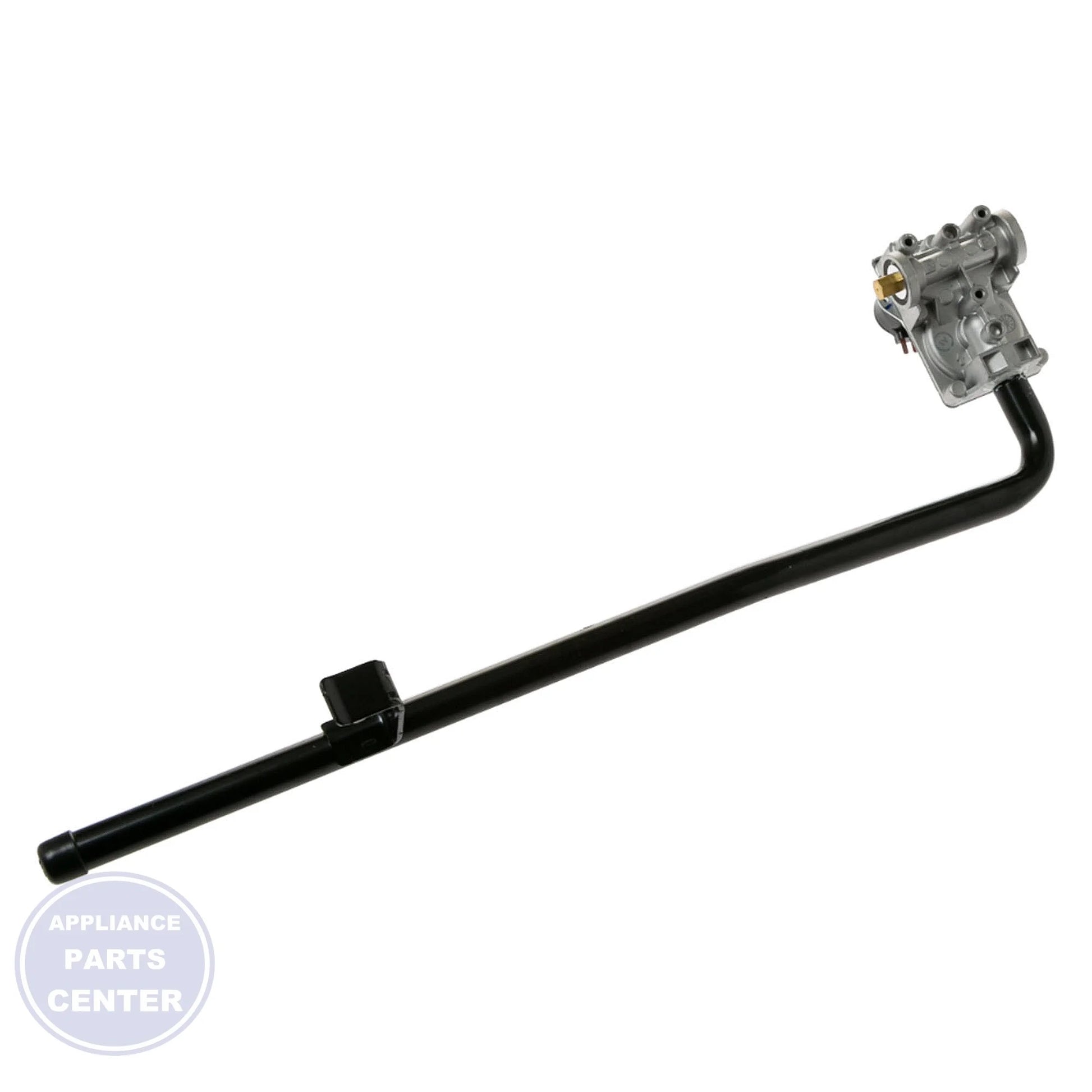VALVE AND PIPE CONVERSION ASSEMBLY NG TO LP WE03X23917 - Side view with specific measurements