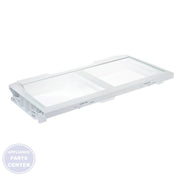 GEH VEGETABLE DRAWER COVER WITH GLASS WR71X42035 - Main view showing clear glass for GEH Refrigerators