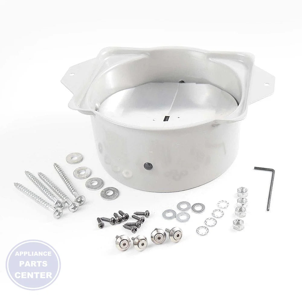 WCI #VP#INSTALLATION KI 5304485280 - Main view showing sturdy bracket & flange for WCI Range Vent Hood models
