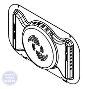 WHIRLPOOL BAFFLE CONVECTOR W11234761 - Main view showing heat distribution for Whirlpool WPL2000