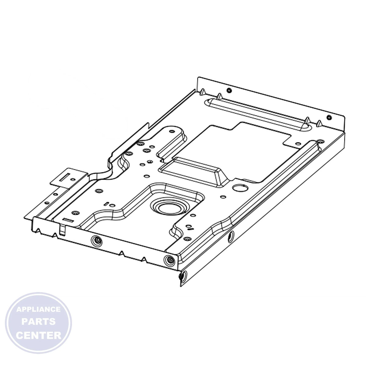 WHIRLPOOL BASE W11520831 - Main view showing sturdy support for WHIRLPOOL XL300 and XLT500