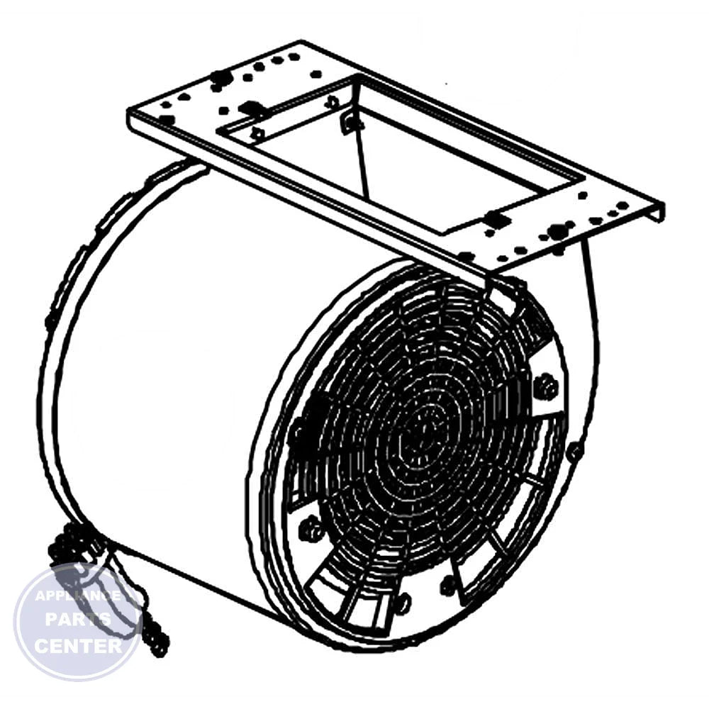 WHIRLPOOL BLOWER FAN W11106377 - Main view showing efficient airflow for Whirlpool models