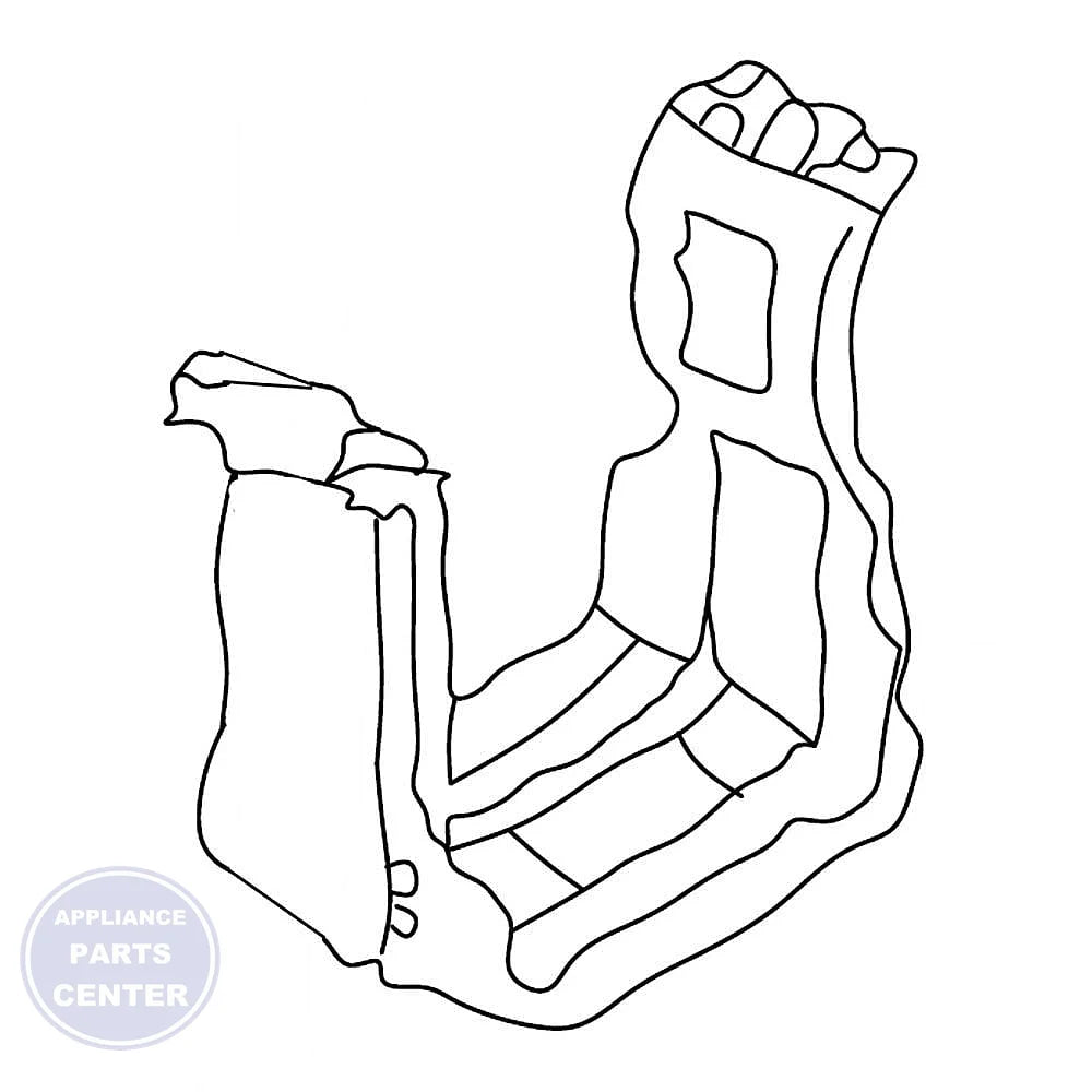 Whirlpool WHIRLPOOL BRACKET W10882148 - Main view showing sturdy design for WPL Washing Machines
