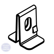 WHIRLPOOL CLIP W10575896 - Main view showing secure attachment for Whirlpool models