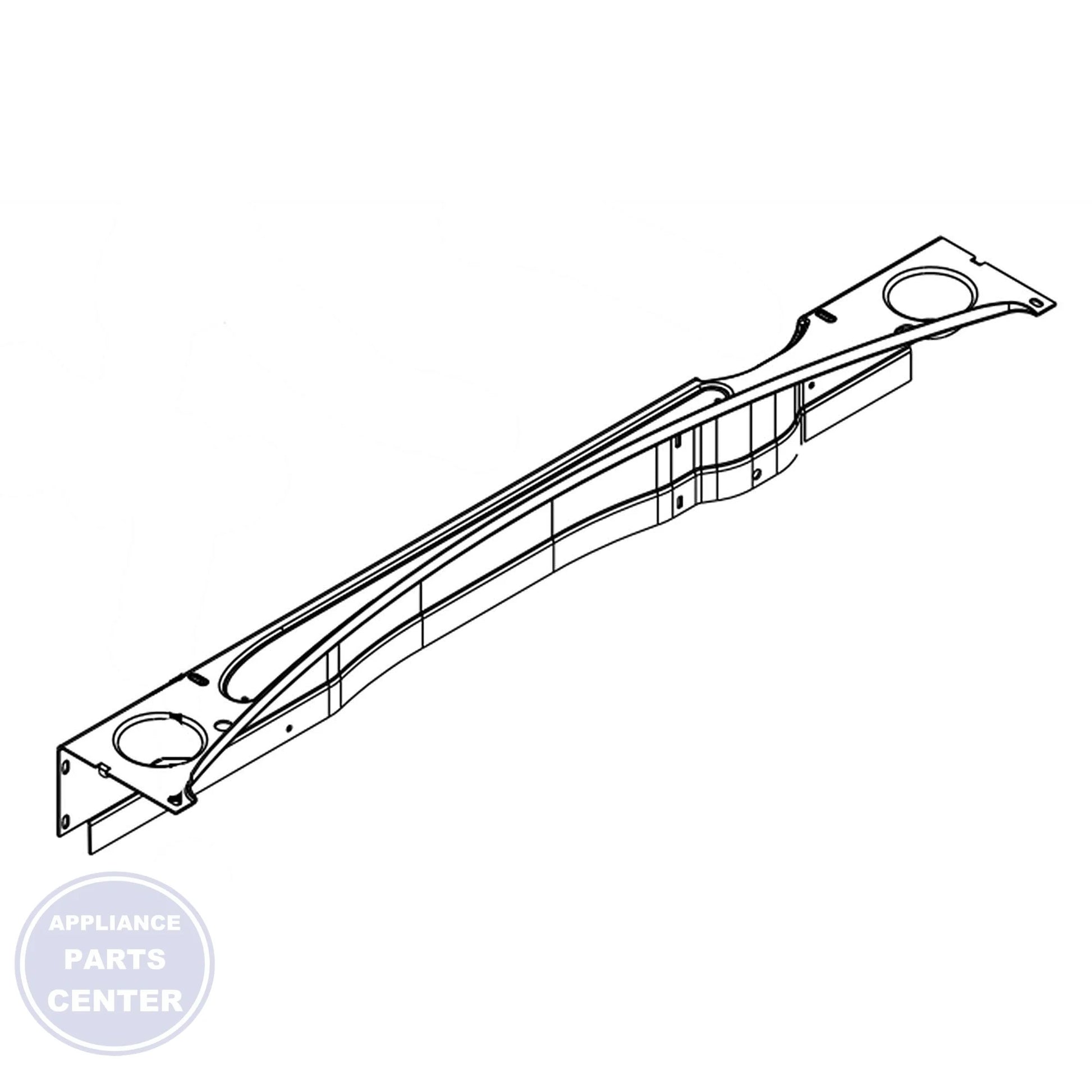 WHIRLPOOL COMMERCIAL PART BRACE W11712680 - Main view showing robust construction for WPL models