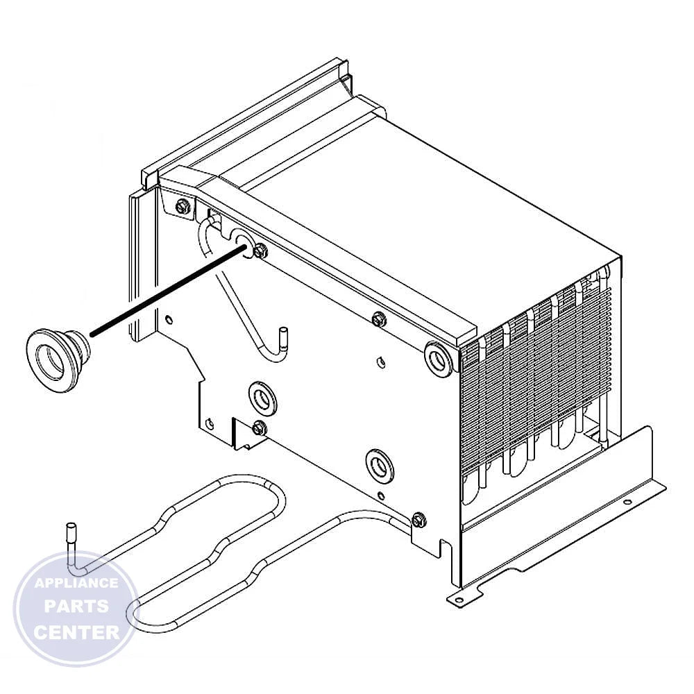 WHIRLPOOL CONDENSER W11233634 - Main view showing efficient cooling for Whirlpool models