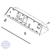 WHIRLPOOL CONSOLE ASSEMBLY W11099776 - Main view showing sturdy support for WPL Dryer