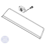 WHIRLPOOL CONSOLE ASSEMBLY W11124268 - Main view showing Touchpad for specific models