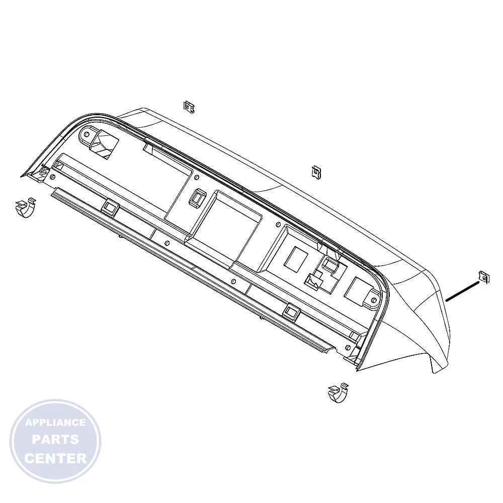 WHIRLPOOL CONSOLE W11401363 - Main view showing Touchpad interface for Whirlpool dryer models