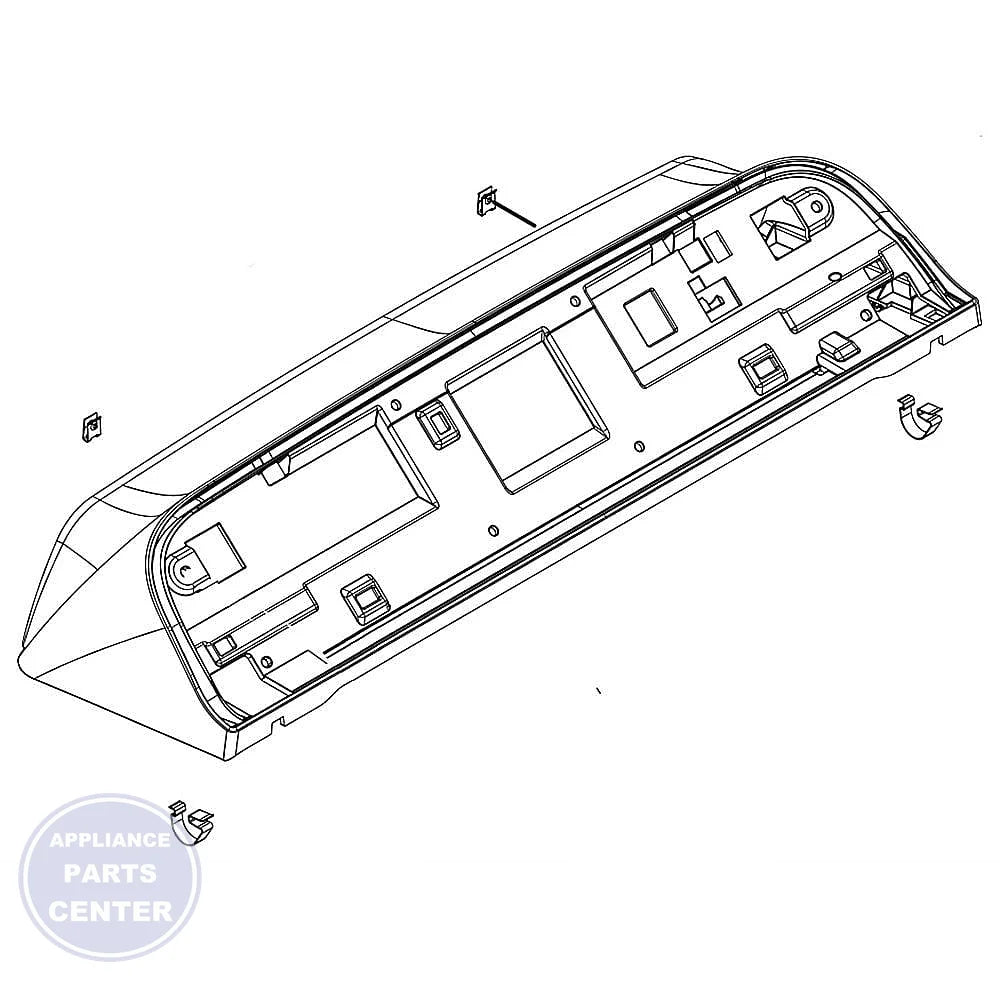 WHIRLPOOL CONSOLE W11569437 - Main view showing durable panel for WHIRLPOOL Washing Machines
