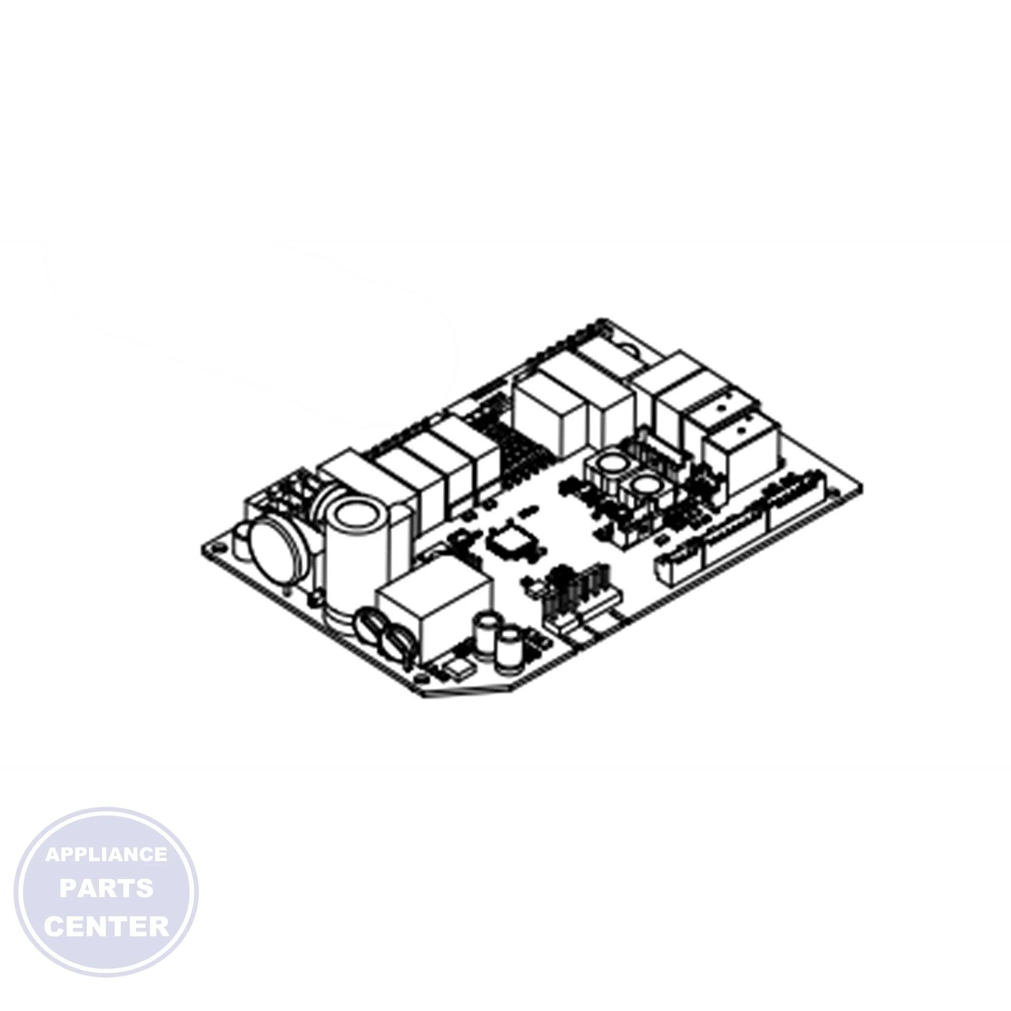 WHIRLPOOL CONTROL BOARD WITH CORE W11670354 - Main view showing durable components for WHIRLPOOL models