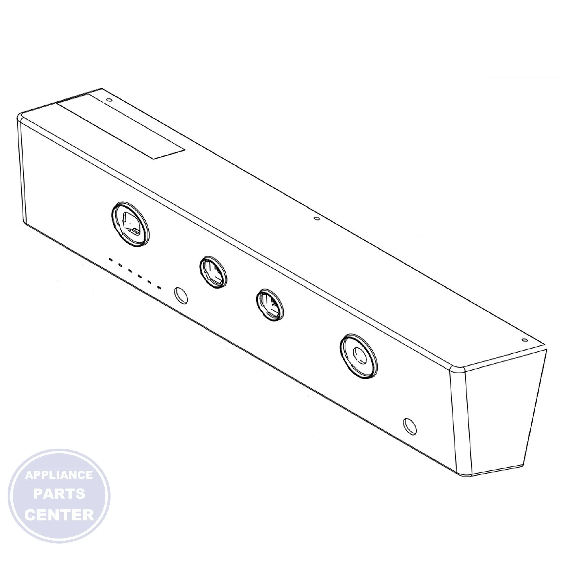 Whirlpool Control Panel W11367045 - Main view showing precise settings for Whirlpool models
