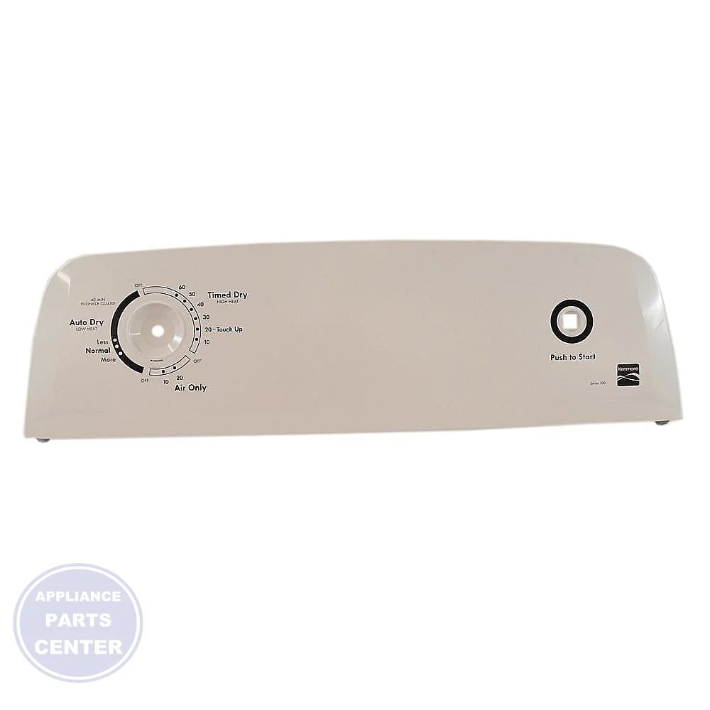 WHIRLPOOL CONTROL PANEL W10692600 - Main view showing precise control for WPL Dryer models