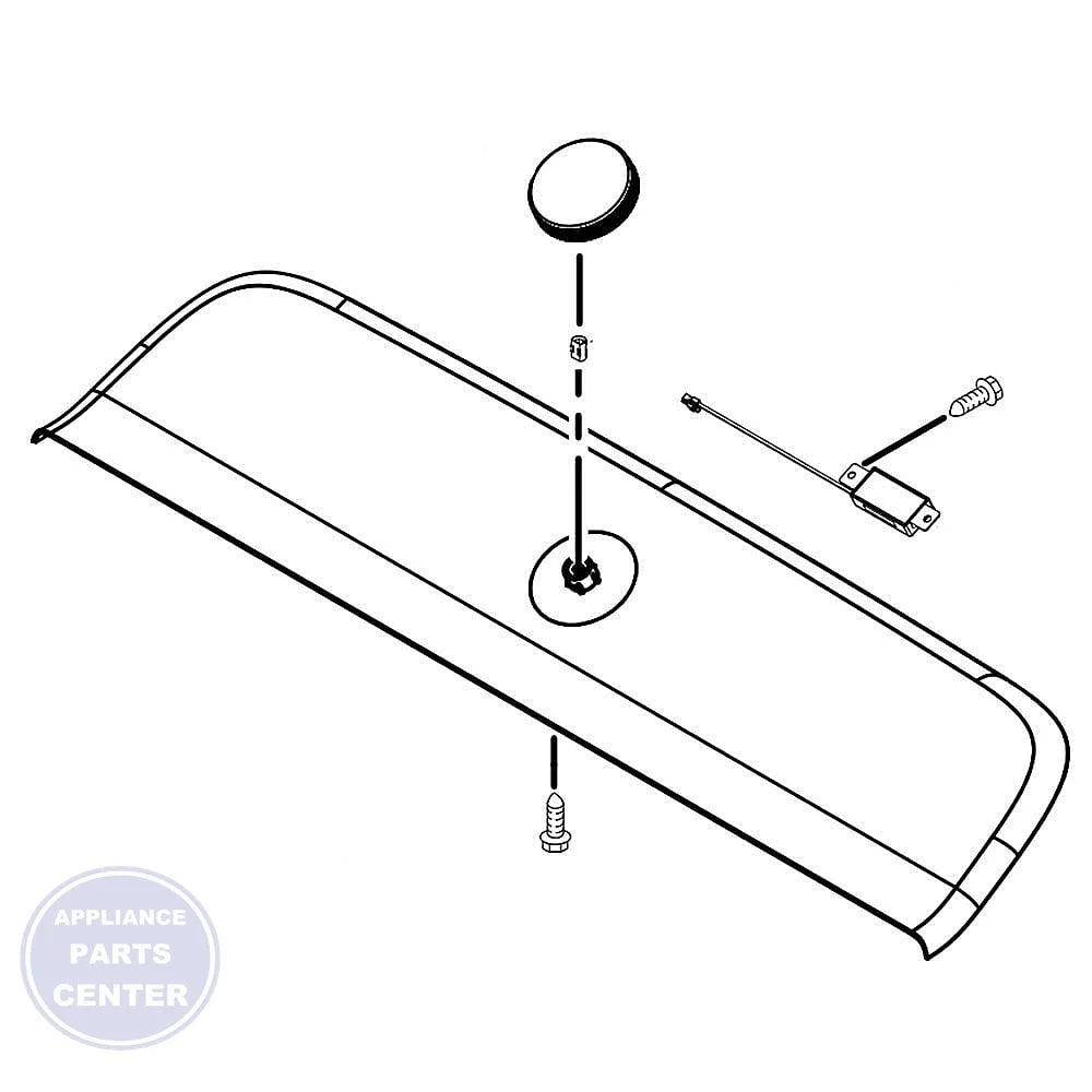 WHIRLPOOL CONTROL PANEL W10902774 - Main view showing precise control for specific models