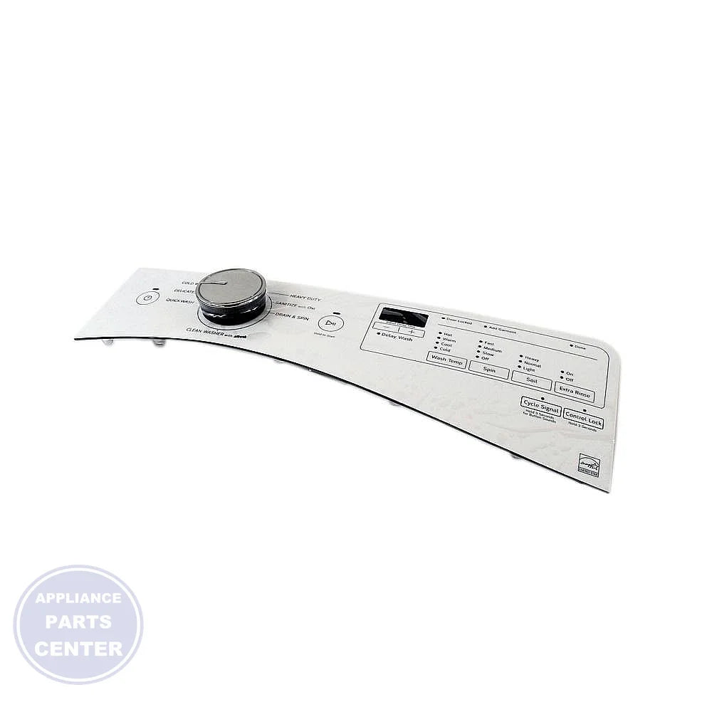Whirlpool Control Panel W10911021 - Main view showing durable construction for Whirlpool models