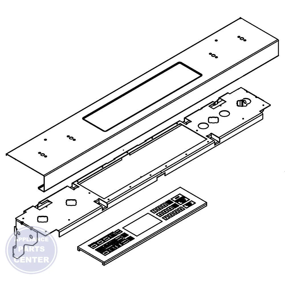 Whirlpool WHIRLPOOL CONTROL PANEL W10911397 - Main view showing touchpad for specific models