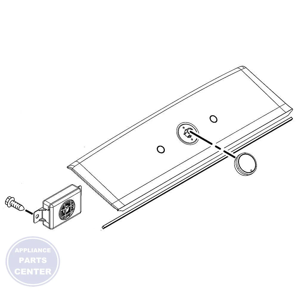 Whirlpool Control Panel W11115283 - Main view showing precise control for WPL Washing Machine