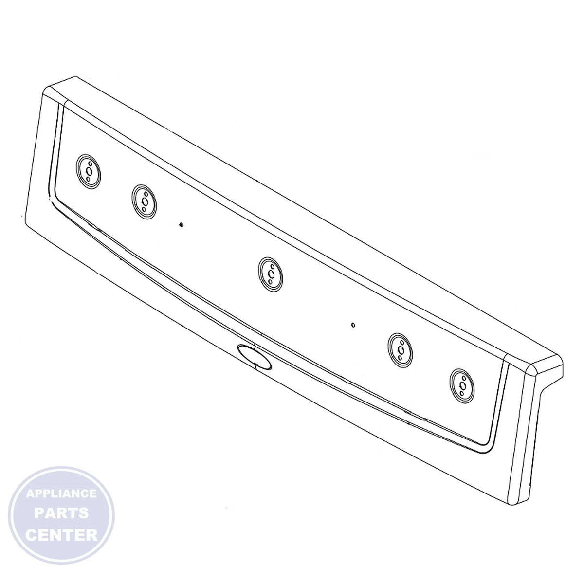 Whirlpool CONTROL PANEL W11219378 - Main view showing sleek design for Whirlpool models XYZ and ABC