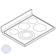 WHIRLPOOL COOKTOP W10780927 - Main view showing durable surface for WPL Range models