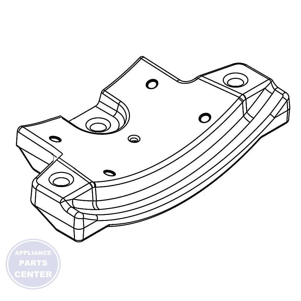 Whirlpool Counterweight Assembly W11481720 - Main view showing shock absorption for Whirlpool AXX66 series