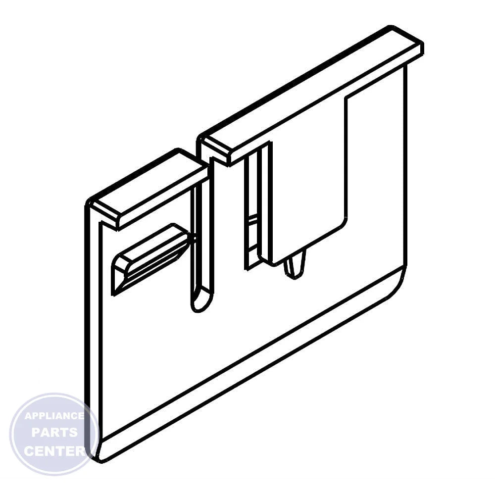 Whirlpool DISHWASHER CLIP W11256107 - Main view showing secure hold for Whirlpool models
