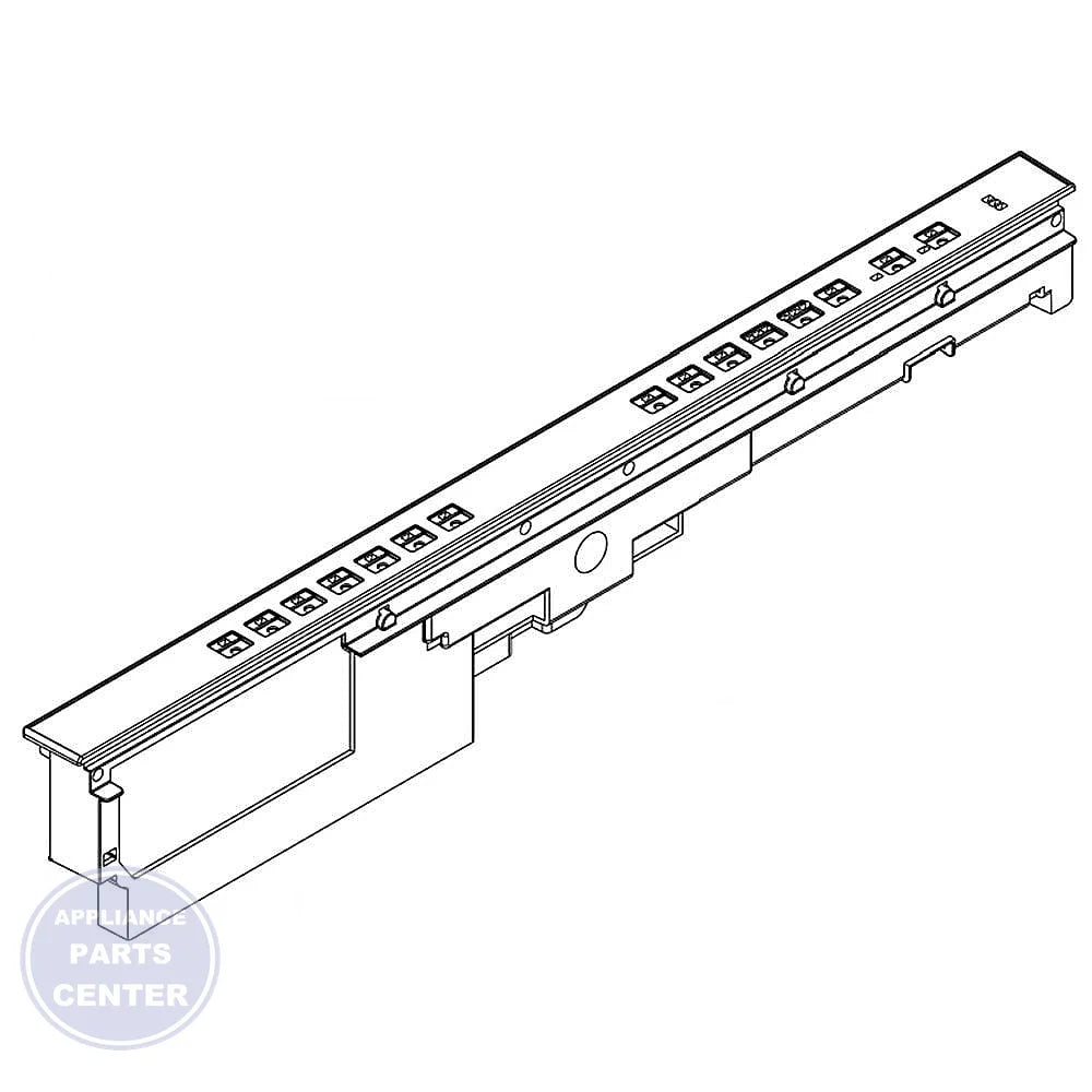 Whirlpool Dishwasher Console WPW10507487 - Main view showing user-friendly controls for Whirlpool models