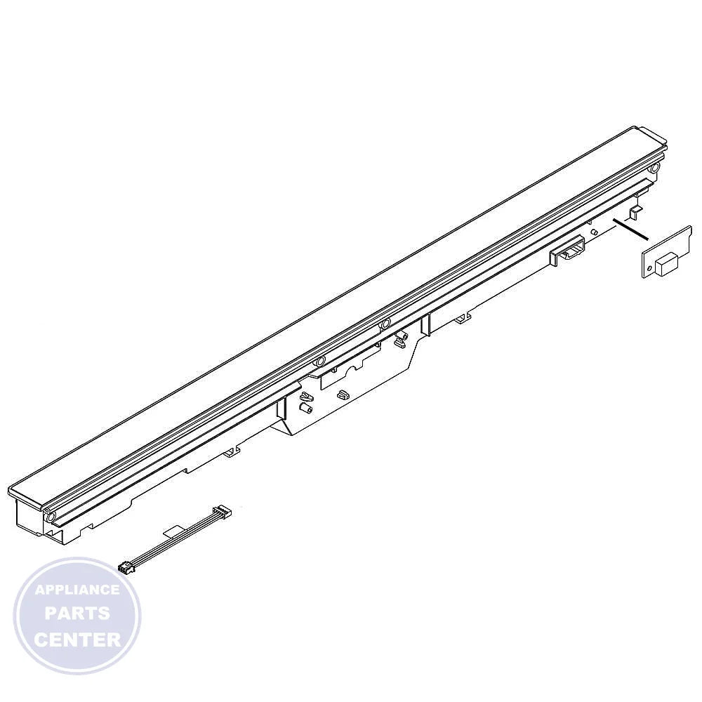 WHIRLPOOL DISHWASHER CONTROL PANEL W10538070 - Main view showing control buttons for specific models