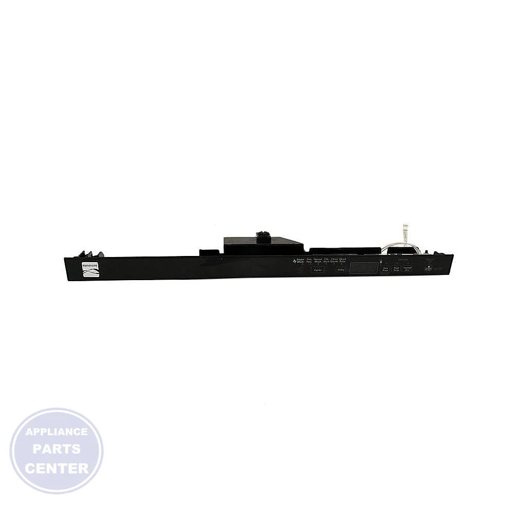 WHIRLPOOL DISHWASHER CONTROL PANEL W10837722 - Main view showing sleek design for Whirlpool XYZ model