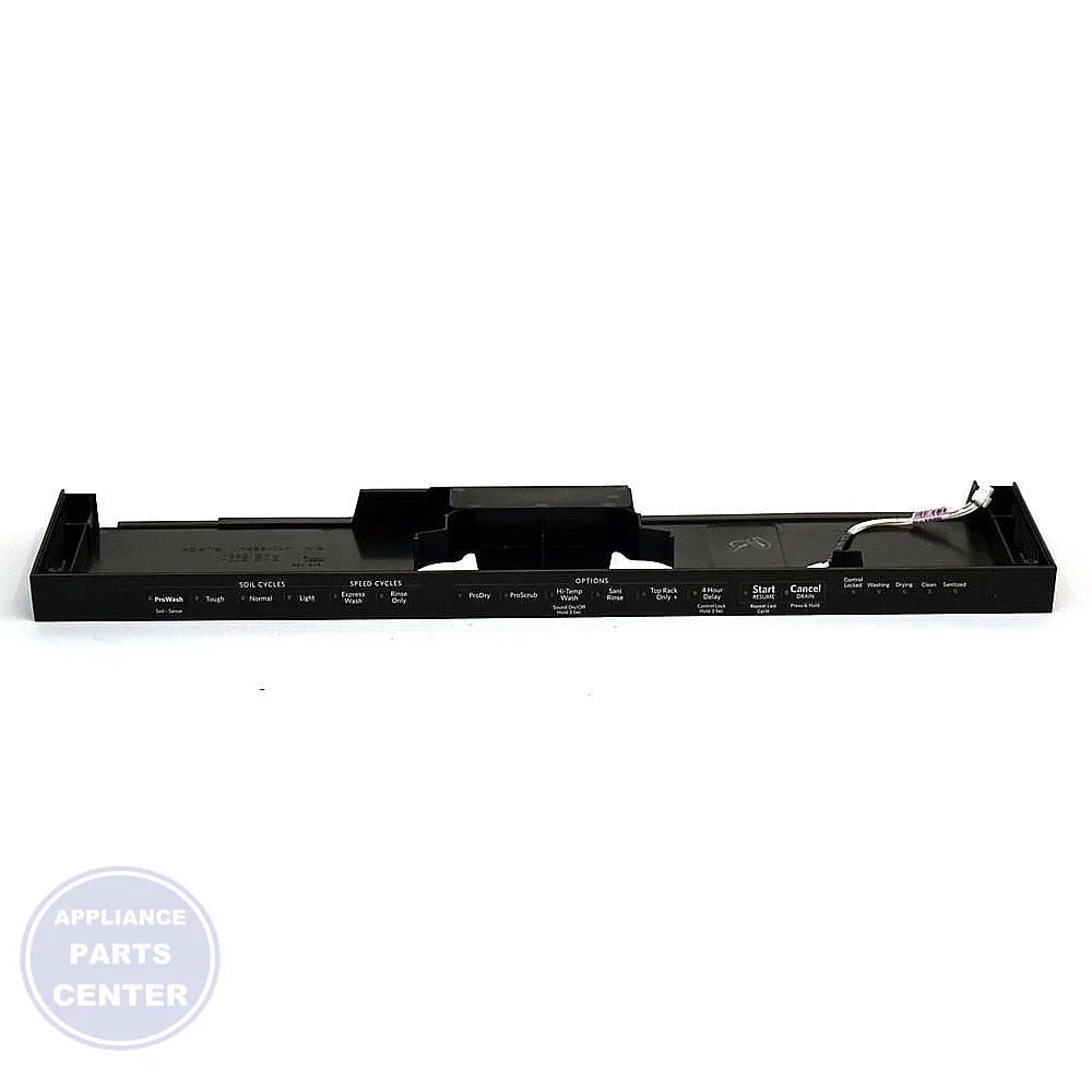WHIRLPOOL DISHWASHER CONTROL PANEL W10850350 - Main view showing touchpad for specific models