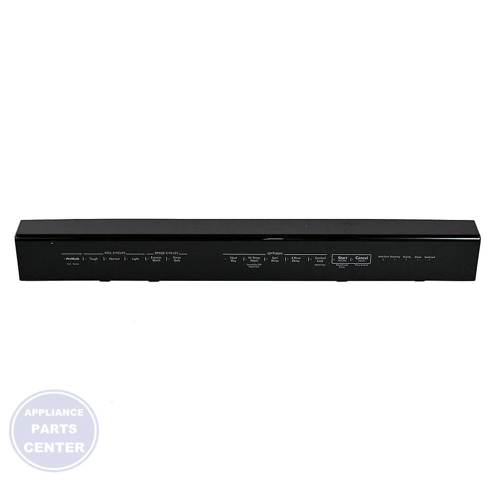 WHIRLPOOL DISHWASHER CONTROL PANEL W10891665 - Main view showing touchpad for Whirlpool models
