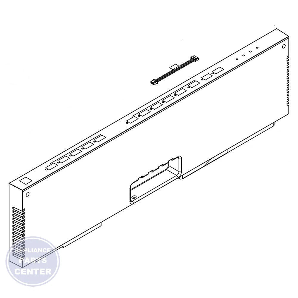 WHIRLPOOL DISHWASHER CONTROL PANEL WPW10501715 - Main view showing sleek design for [specific models]