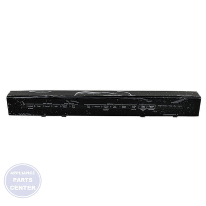 WHIRLPOOL DISHWASHER CONTROL PANEL WPW10537349 - Main view showing sleek design for WPL Dishwasher models