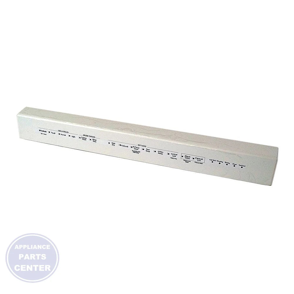 Whirlpool Dishwasher Control Panel WPW10537350 - Main view showing Circuit Board & Timer for WPL Dishwasher models