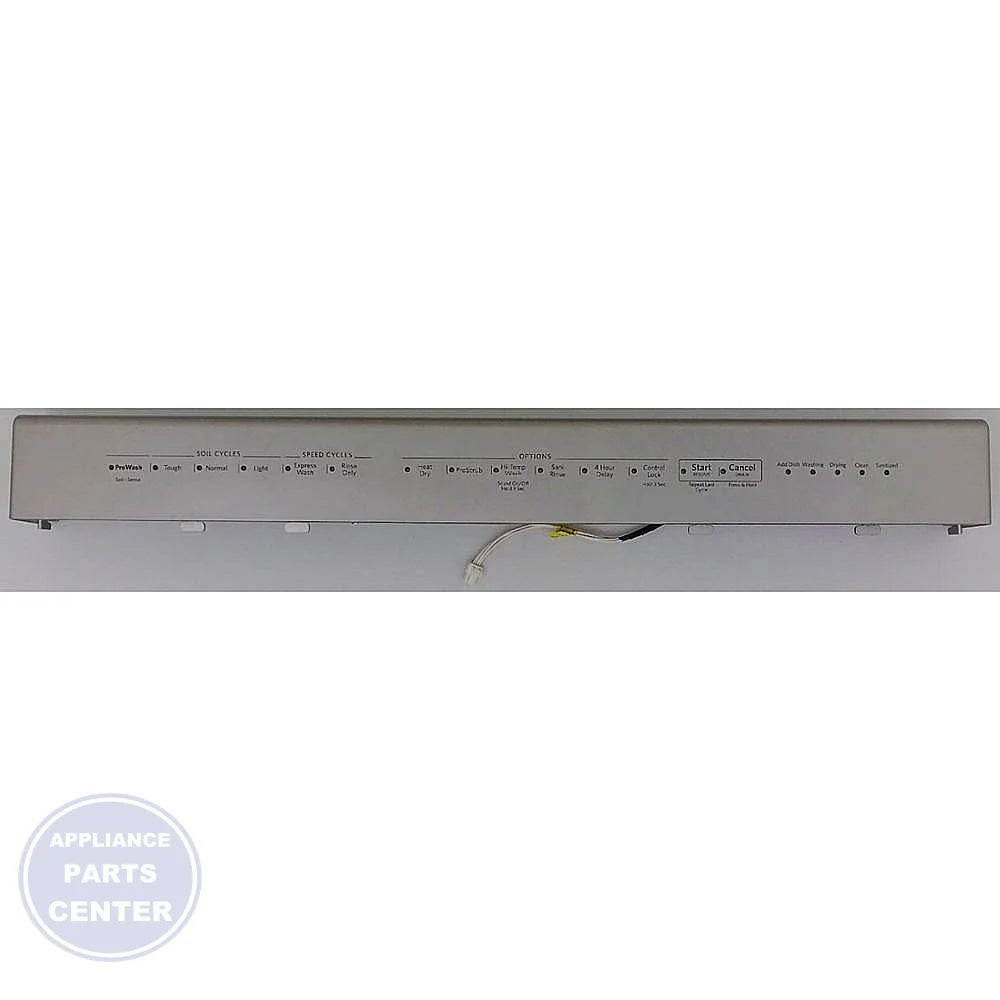 Whirlpool Dishwasher Control Panel WPW10537352 - Main view showing control buttons for specific models