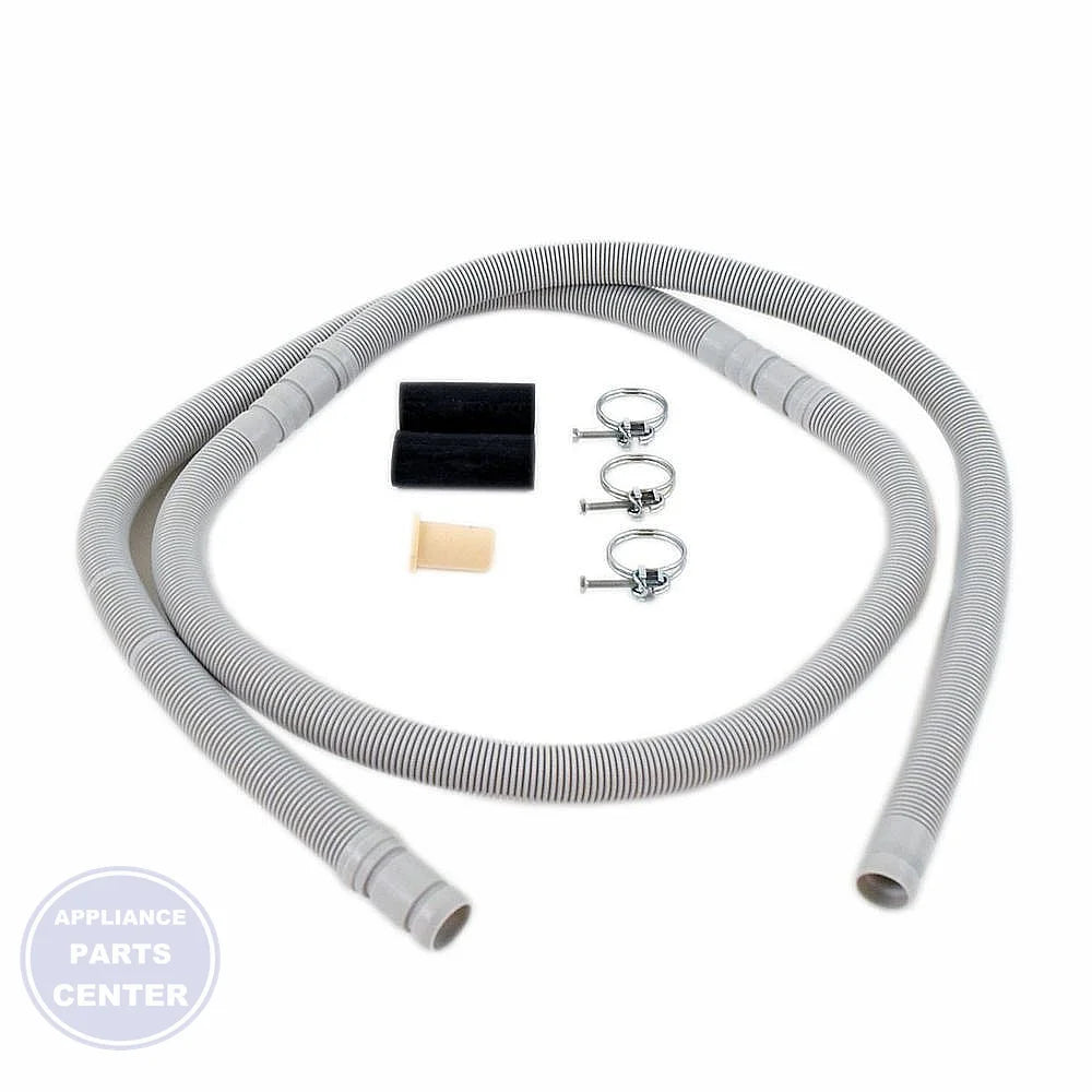 Whirlpool Dishwasher Drain Hose W10712310 - Main view showing durable design for Whirlpool models