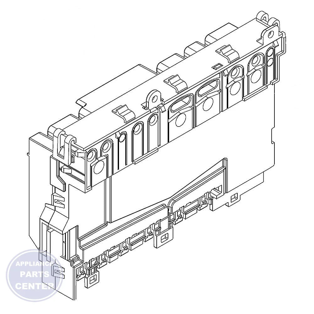 Whirlpool Dishwasher Electronic Control Board W11367637 - Main view showing control panel for specific models