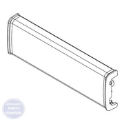 WHIRLPOOL DISHWASHER HANDLE W11392620 - Main view showing ergonomic grip for WHIRLPOOL models